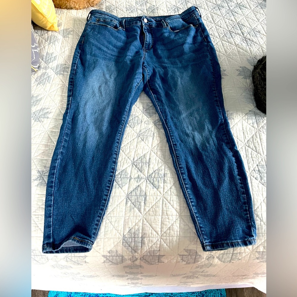 Women’s dark denim skinny jeans size 18s